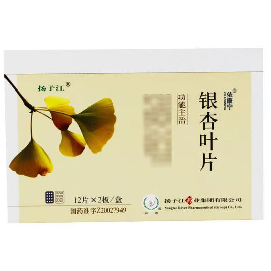 Yangtze River Ginkgo Leaf Tablets 24 Tablets - HK MATSUKIYO