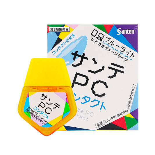 SANTEN SANTE PC CONTACT BLUE LIGHT EYE DROPS 12ML - HK MATSUKIYO