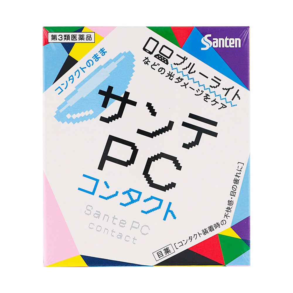 SANTEN SANTE PC CONTACT BLUE LIGHT EYE DROPS 12ML - HK MATSUKIYO
